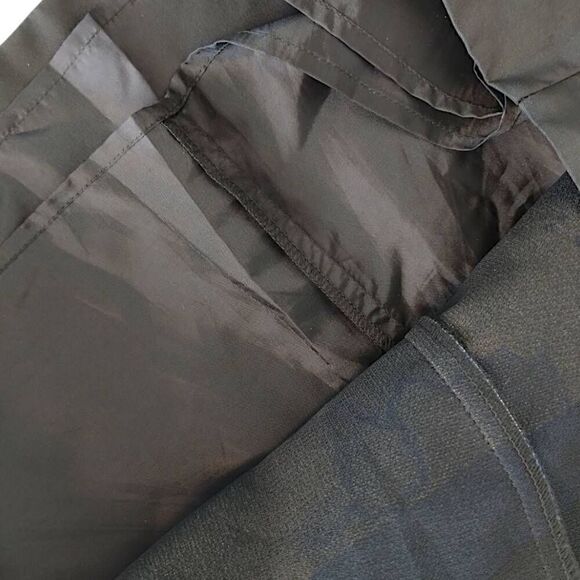 ALEX Womens Dress Sz 6 Evenings Black Blue Floral Sheath Cap Sleeves Taffeta - Picture 11 of 14